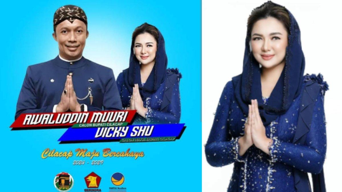 Vicky Shu di Pilkada Cilacap 2024.