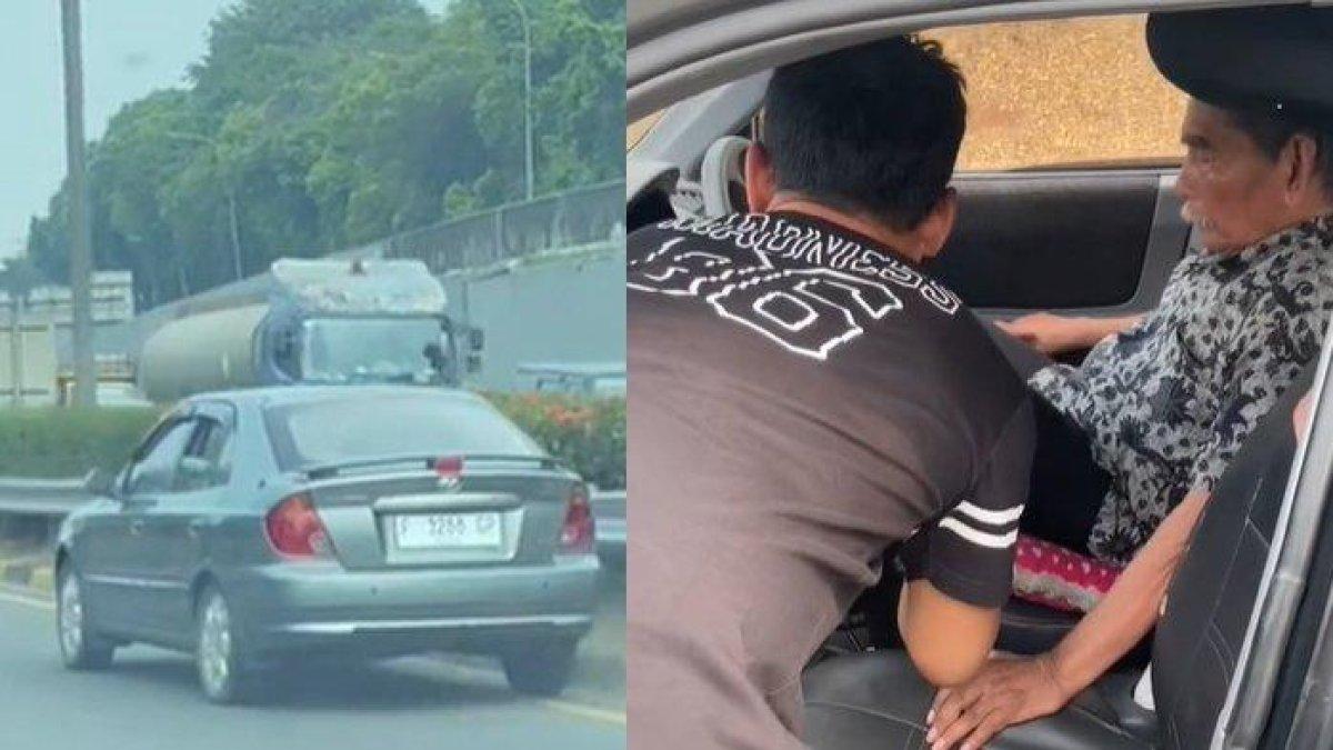 Video sendan plat F nyetir ugal-ugalan, pengemudinya simpan kisah pilu