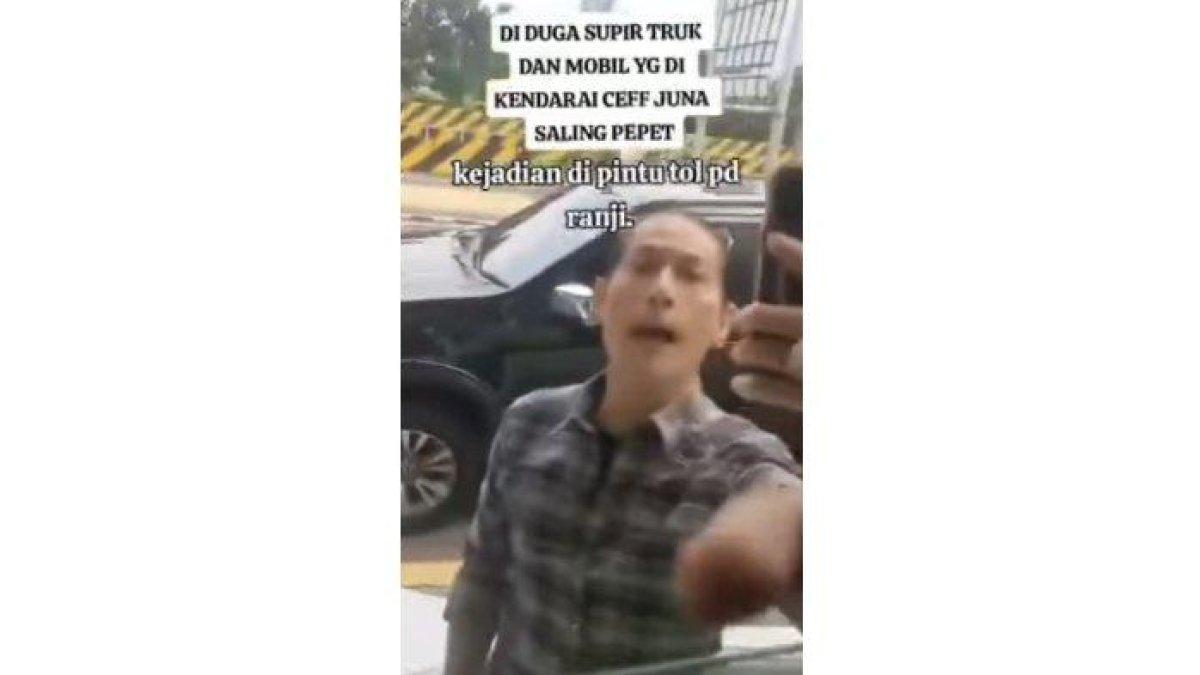 Video viral Chef Juna adu cekcok dengan sopir truk.