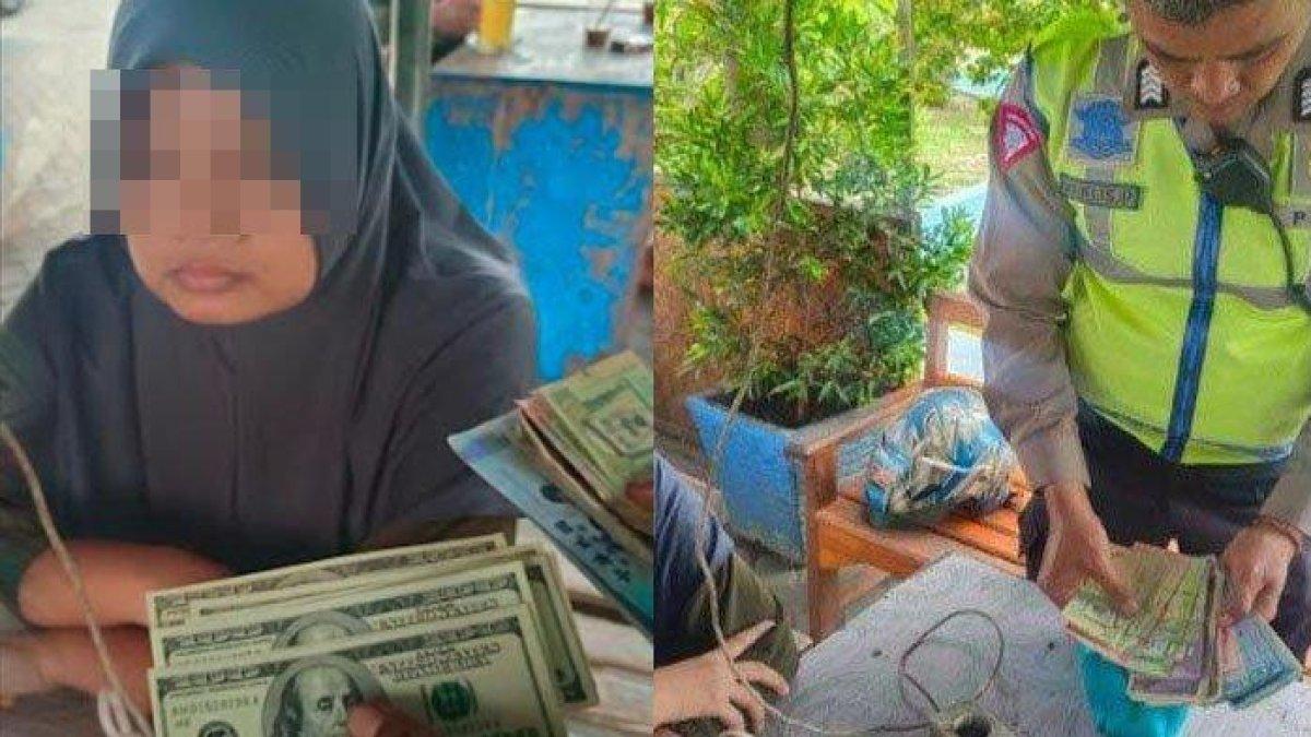 Viral ART naik bus dikejar polisi bawa uang Rp 34 Juta pecahan Dollar