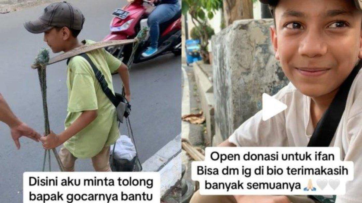 Viral Kisah Pilu Ifan, Bocah Penjual Cobek Asal Bandung Tiap Hari Pikul Dagangan hingga Bahu Miring