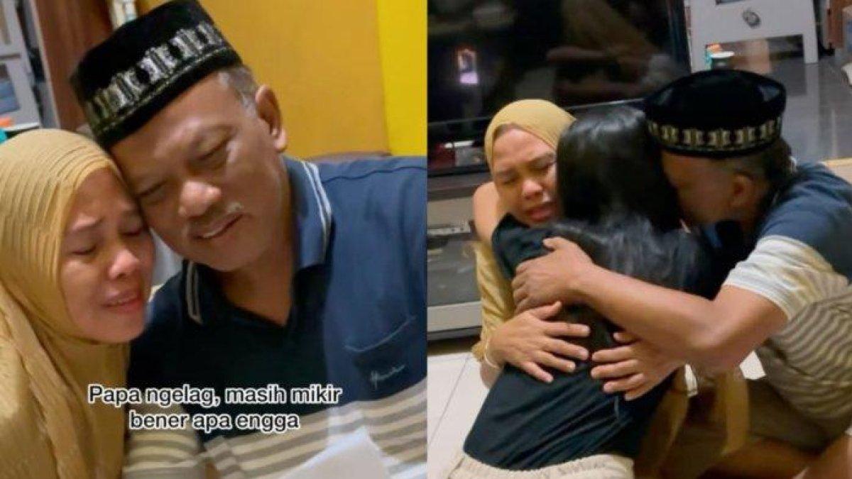 Viral, Momen Haru Anak Beri Kejutan Hadiah Ultah Pernikahan Orangtua Umrah, Warganet Ikut Terenyuh