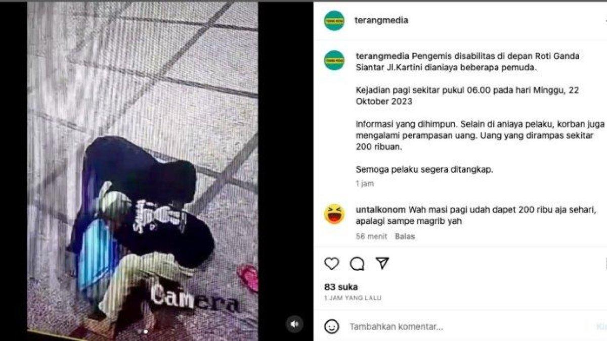 Viral Pengemis Disabilitas Dianiaya 2 Pemuda, Uang Rp 200 Ribu Pun Dirampas