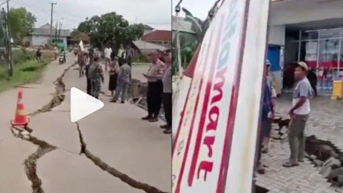 Viral, Pergerakan Tanah di Bekasi Jalan Retak Bak Kena Gempa Buat Warga Geger.