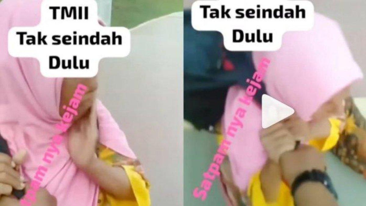 Viral Video Ibu-ibu Pedagang Keliling di TMII Ditangkap Satpam Menangis-nangis, Aksi Petugas Dikecam
