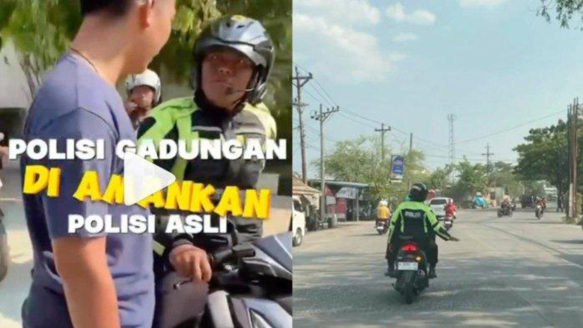 Viral, Video Polisi Gadungan Kepergok Polisi Asli di Semarang, Cengar-cengir saat Diciduk