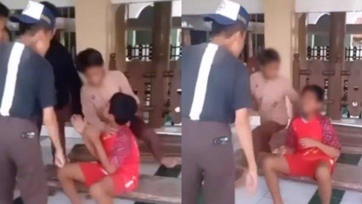 Viral aksi bullying di Balikpapan, seorang bocah dianiaya teman-temannya di masjid.