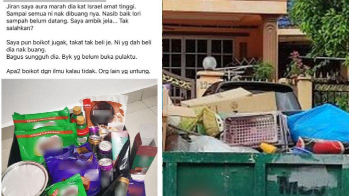 Viral curhatan seorang pria yang melihat tetangganya yang membuang banyak makanan, geram dengan Israel dan boikot dengan cara buang makanan