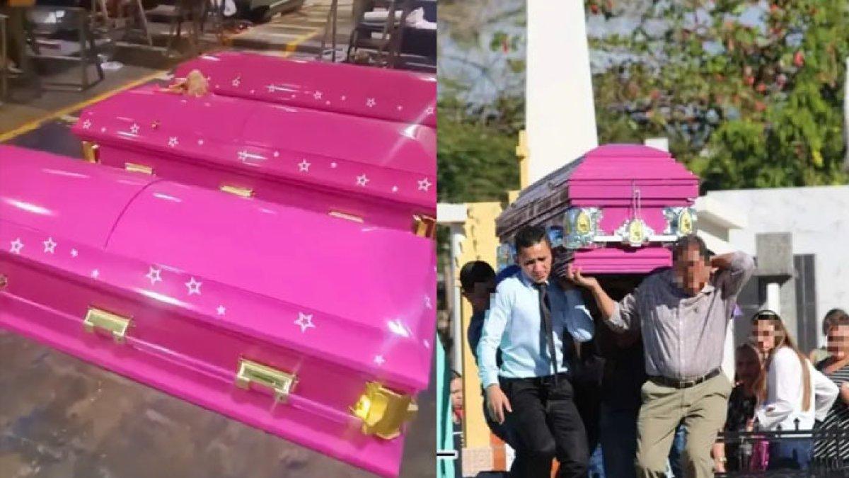 Viral di media sosial peti mati berwarna pink mengikuti trend gaya Barbie, tak disangka peti mati tersebut banyak yang memesan