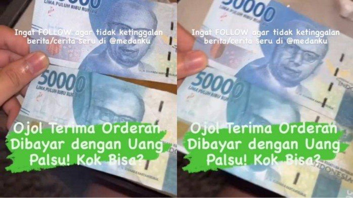 Viral driver ojol dibayar pakai uang palsu saat mengantar pelanggan ke Mall Centre Point