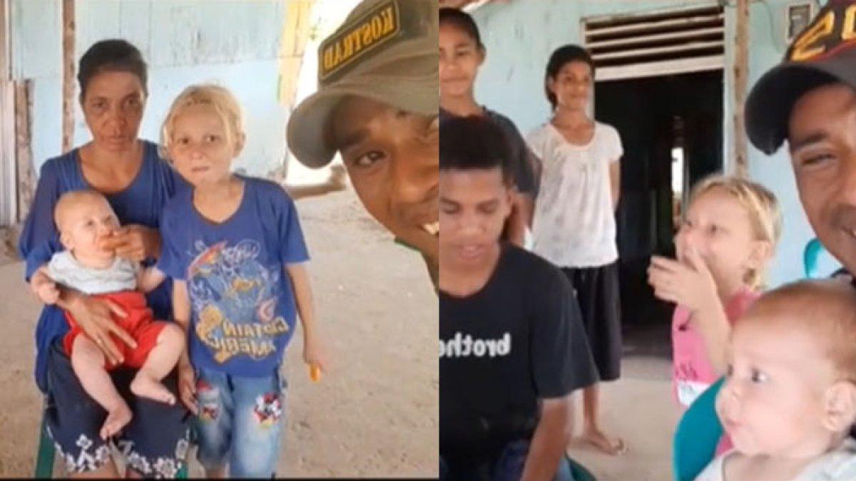Viral keluarga asli Maluku namun memiliki anak berwajah mirip bule, bahkan ketiganya memiliki rambut berwarna pirang