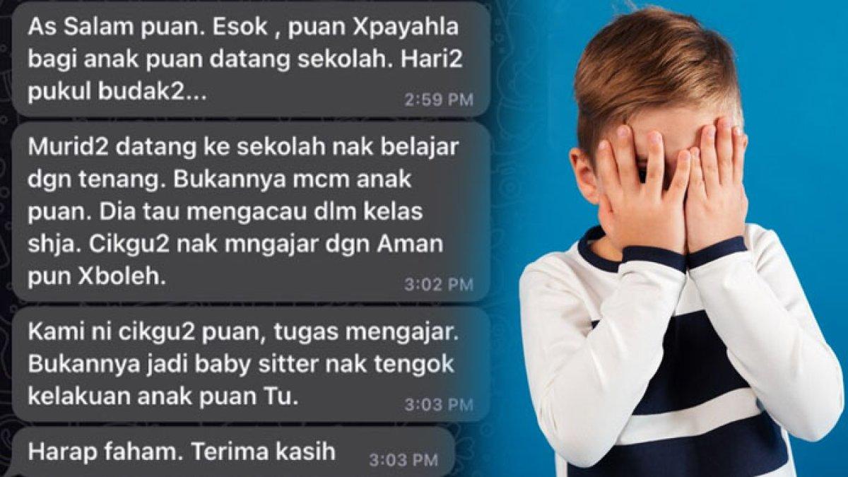 Viral keluhan seorang guru kepada wali muridnya karena kelakuan siswa yang nakal,s ebut dirinya bukan babysitter