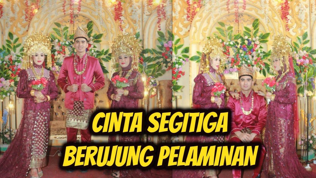 Viral kisah cinta segitiga berujung pelaminan di Sumatera Selatan