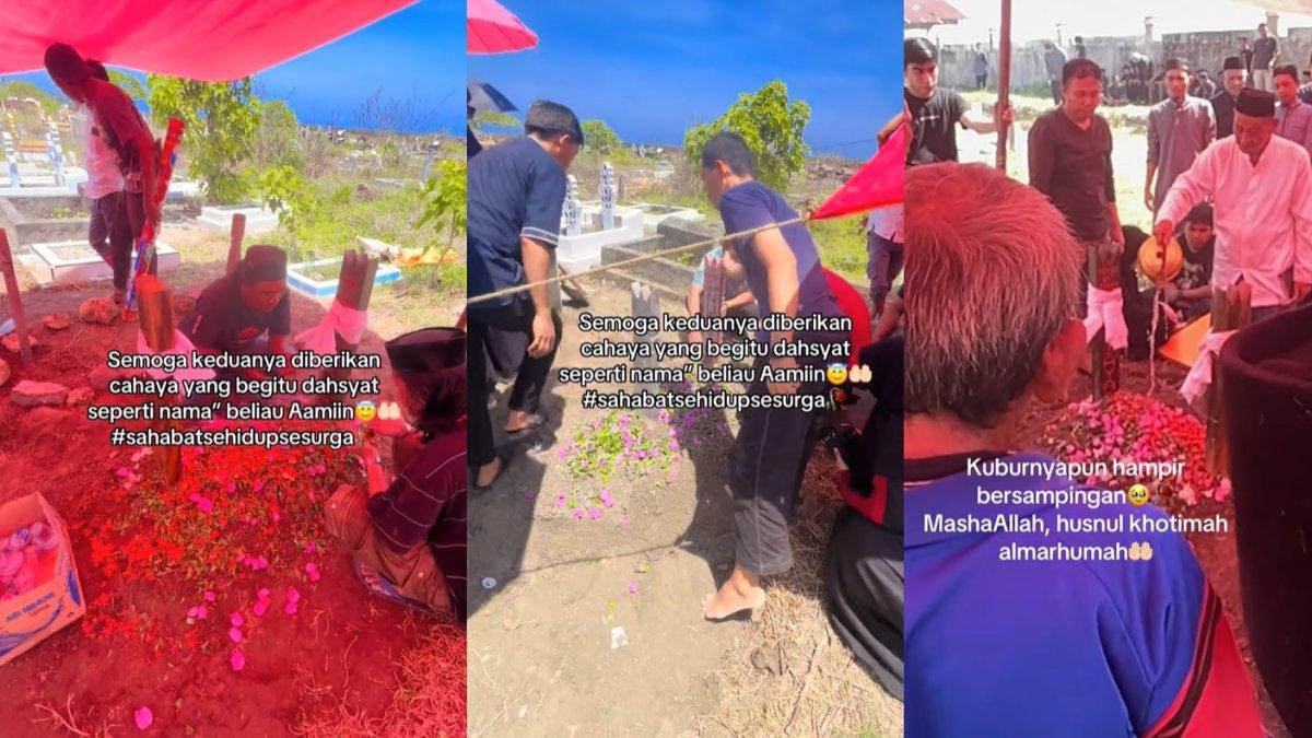 Viral kisah sahabat sejati meninggal du hari yang sama, rumahnya pun berdekatan