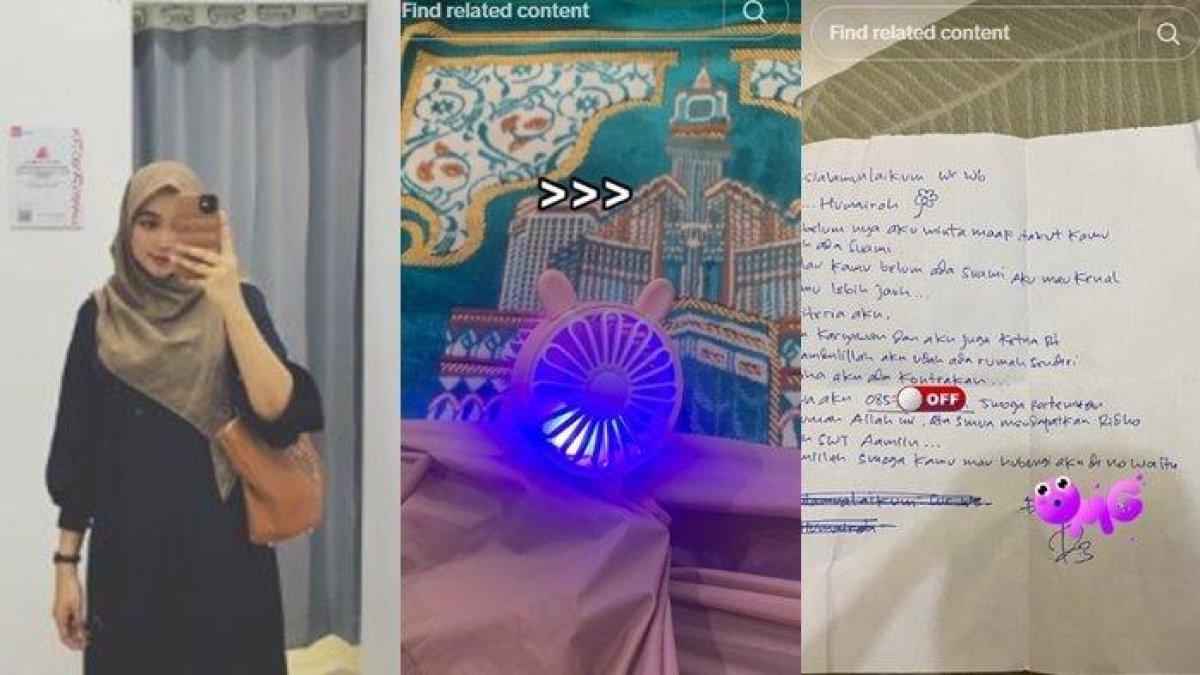 Viral kisah seorang wanita mendapatkan kejutan tak terduga saat hendak tarawih di masjid. mendapatkan surat cinta dari seseorang saat baru tiba