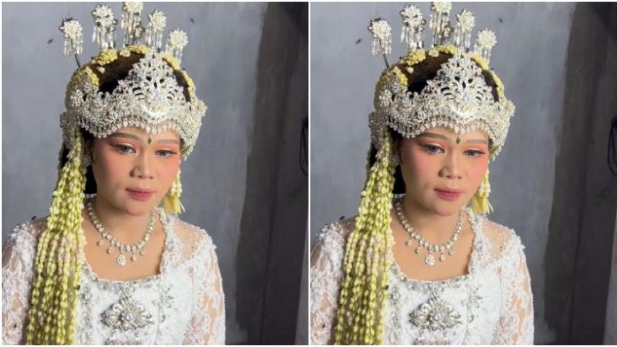 Viral pengantin dikerubungi lalat saat make up (3)