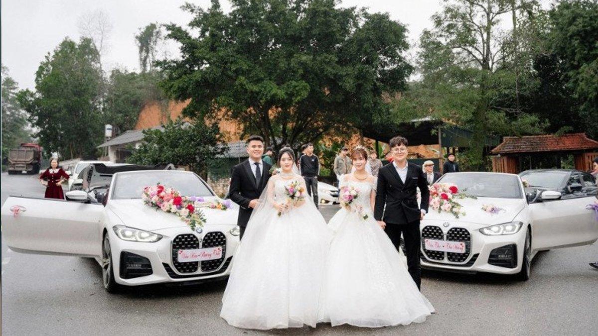 Viral pesta pernikahan yang digelar begitu meriah karena ada dua pasang pengantin, ibu mertua gandeng 2 menantu