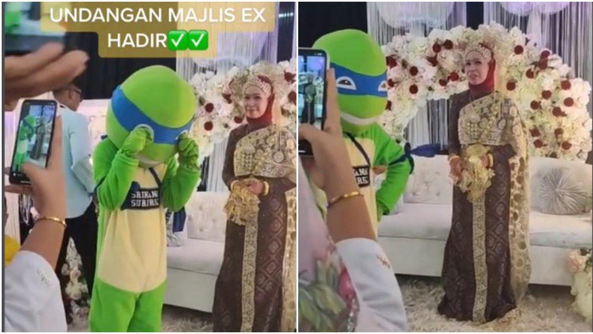 Viral pria datang ke nikahan mantan (2)