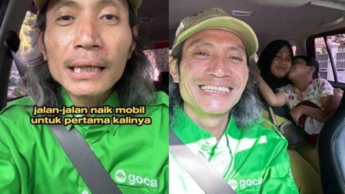 Viral seorang driver gocar asal Jakarta bagikan kisah ibu dan anak pertama kali menumpangi mobil