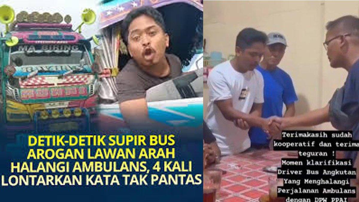 Viral seorang sopir Bus Murni yang melaju di Bandar Baru nekat melawan arah, ngamuk saat ditegur, kini menyesal dan minta maaf