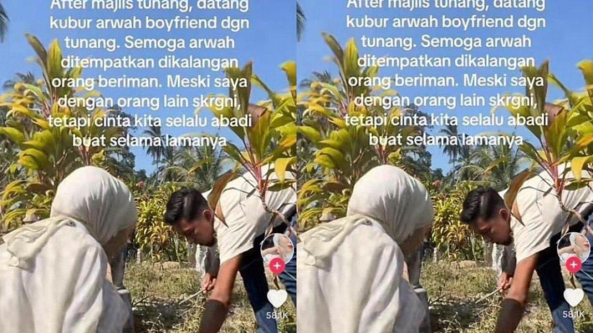 Viral wanita ini ajak calon suami ziarah makam mantan pacar