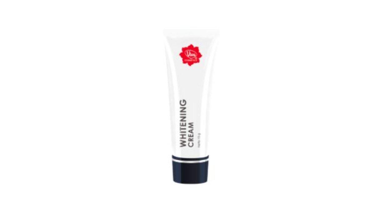 REKOMENDASI SKINCARE VIVA - Foto produk Viva Whitening Cream dari website vivacosmetic.com, Kamis (30/1/2025). Cream ini bisa melawan tanda-tanda penuaan.