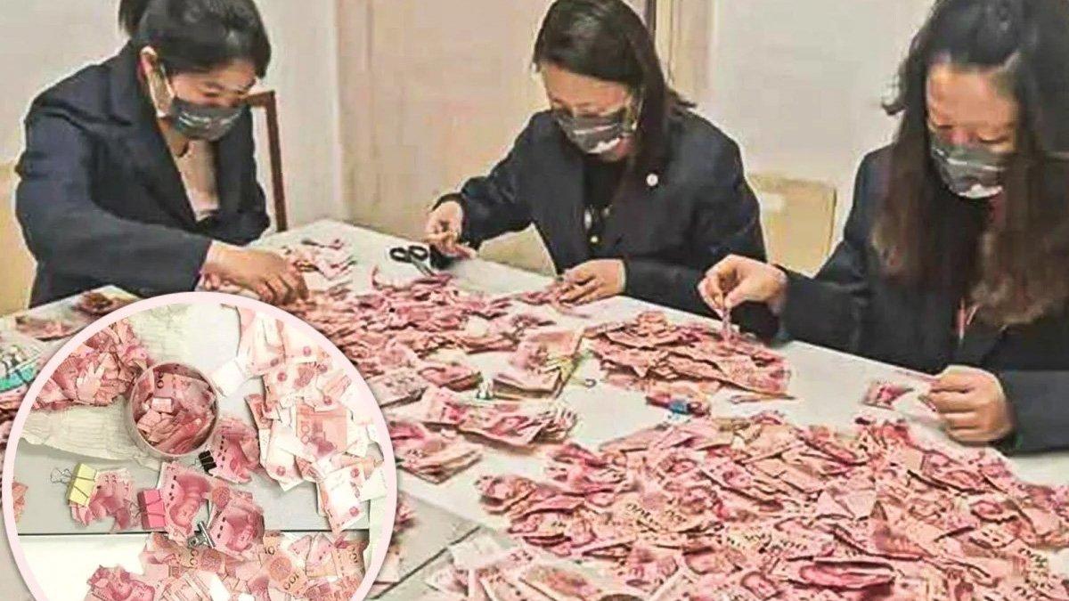 Wanita depresi potong uang kertas jadi 100 ribu lembar, aksi pegawai bank dipuji a