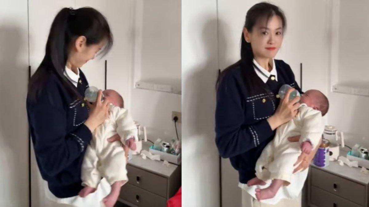 Seorang wanita di Suzhou, provinsi Anhui, Tiongkok mendadak viral karena menjadi nenek di usia 39 tahun, wajah cantiknya curi perhatian.