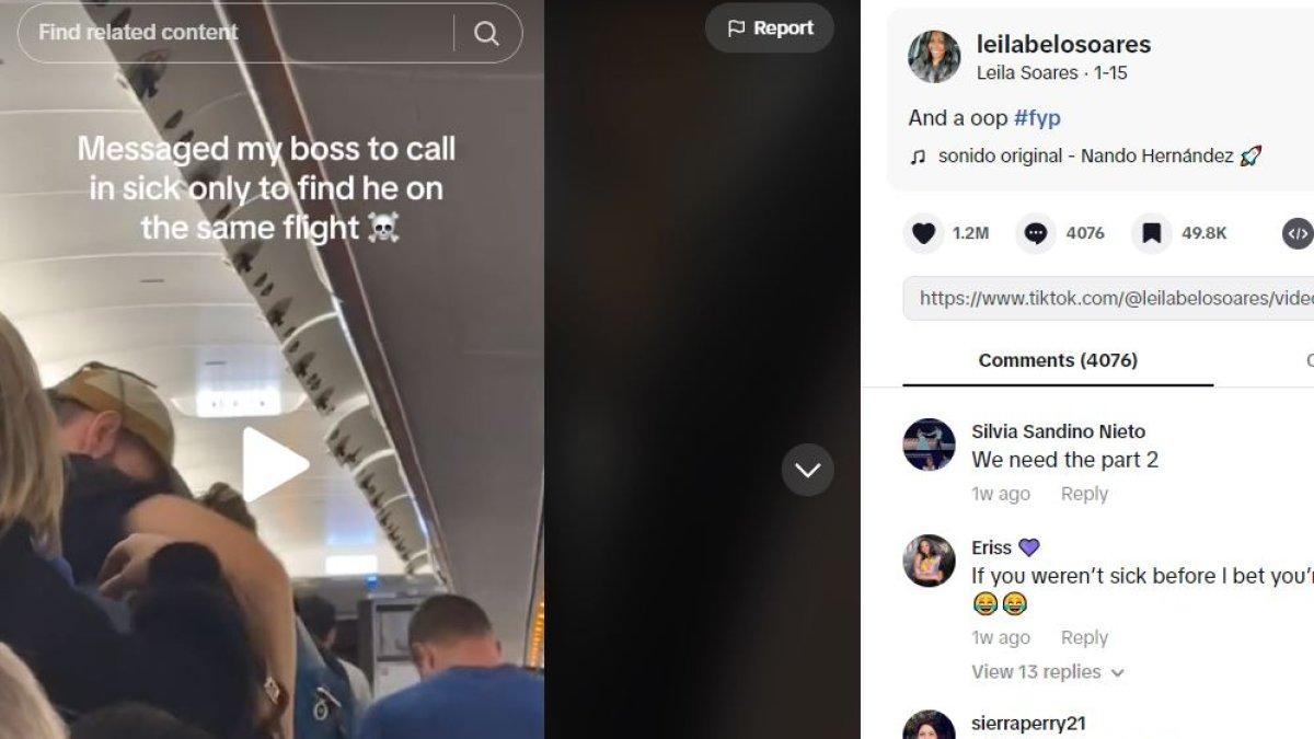 Wanita izin sakit demi bisa liburan, ujung-ujungnya malah ketemu bos di pesawat.