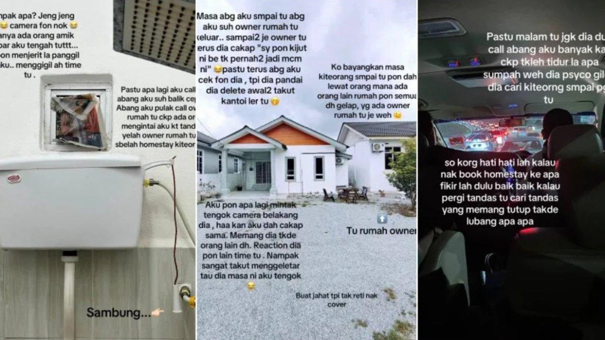 Wanita syok diintip seseorang saat hendak mandi.