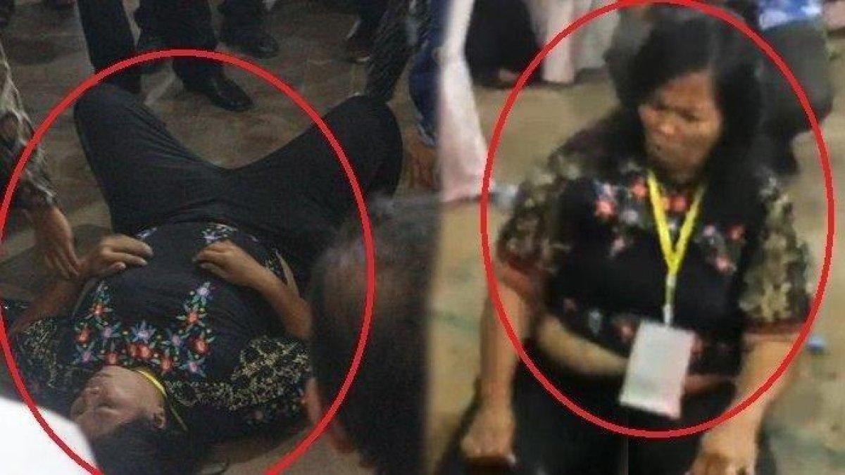 Wanita yang Lempari Jokowi dengan Sandal dan Air Mineral, Meraung Saat Diamankan Paspampres