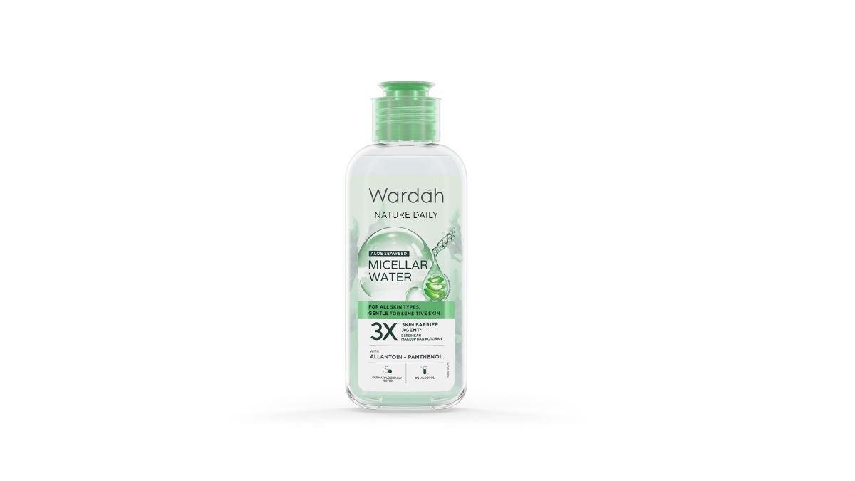 MICELLAR WATER INDOMARET - Foto produk Wardah Nature Daily Micellar Water Aloe Seaweed, diolah dari wardah.com, Selasa (1/4/2025). Berikut rekomendasi micellar water yang bisa dibeli di Indomaret.