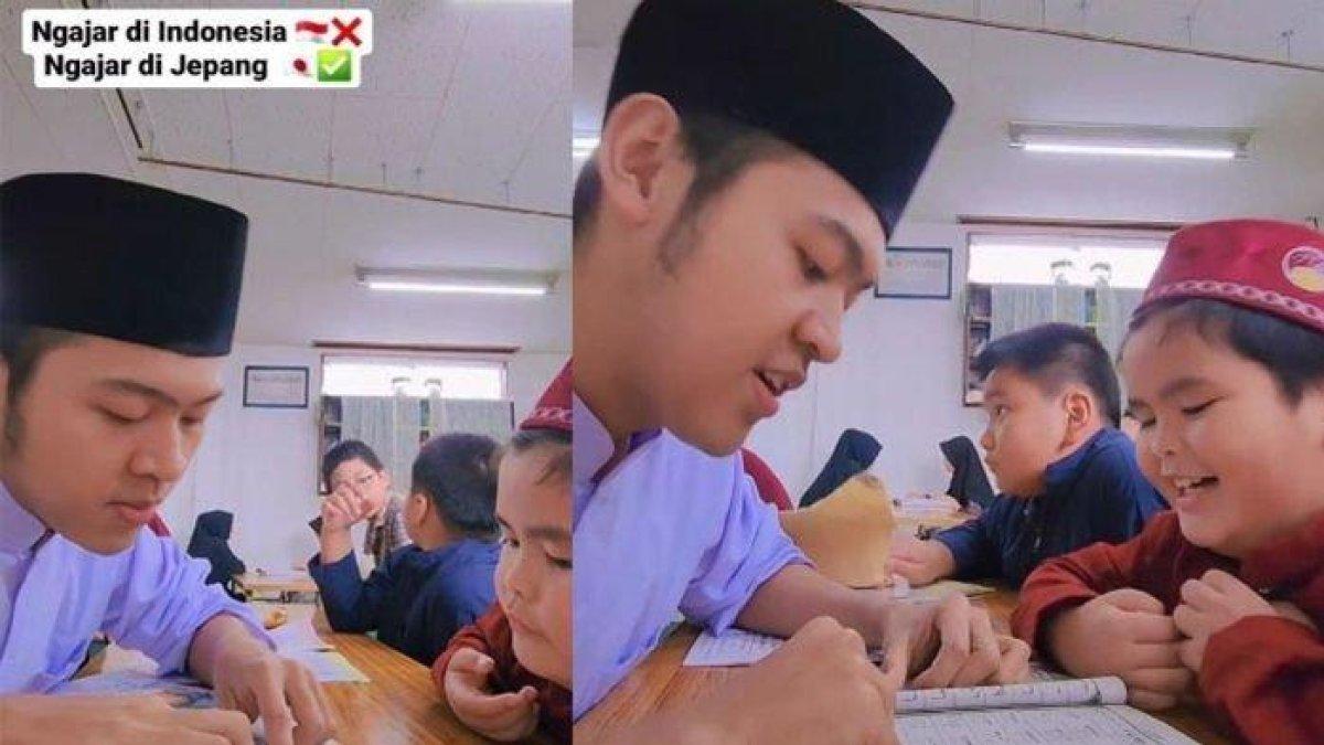 Warga negara Indonesia (WNI) menjadi guru ngaji di Jepang.