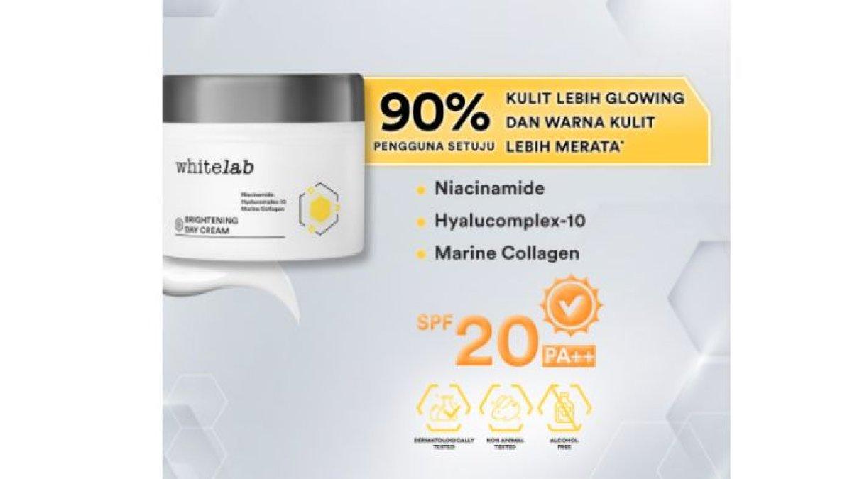 SKINCARE PENCERAH WAJAH - Foto produk Whitelab Brightening Day Cream diolah dari laman whitelab.co.id, Jumat (7/2/2025). Produk ini bisa mencerahkan wajah yang kusam.