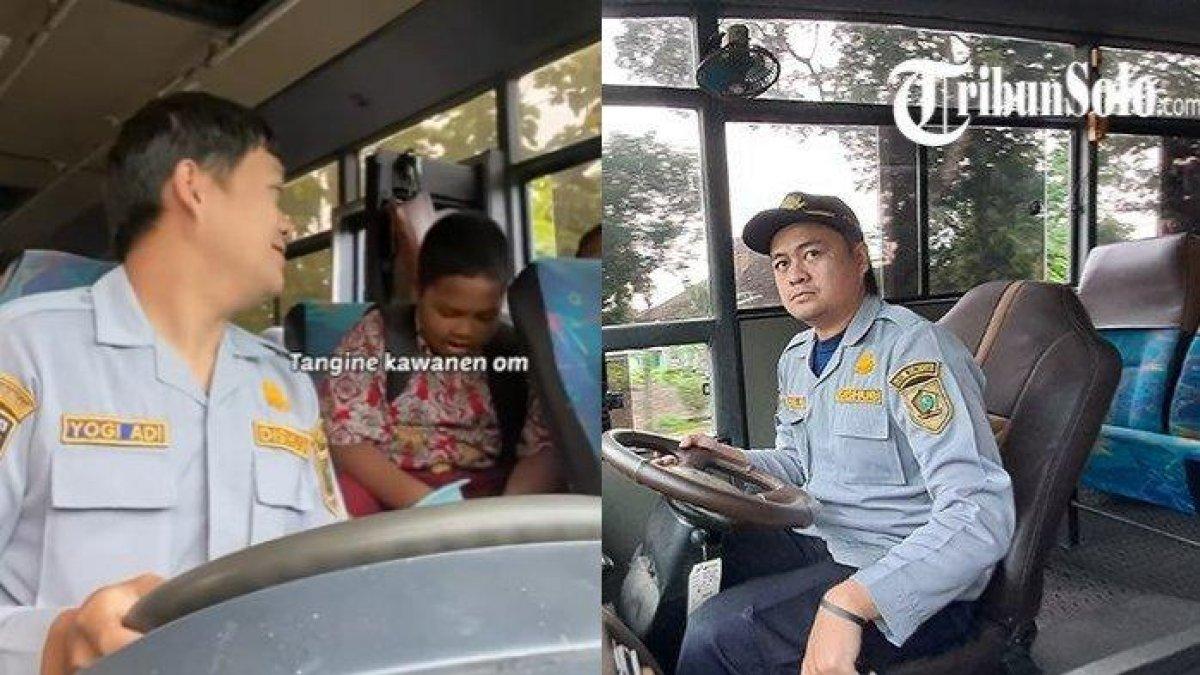 Yogi Adi, sopir bus gratis antar jemput anak sekolah di Wonogiri a