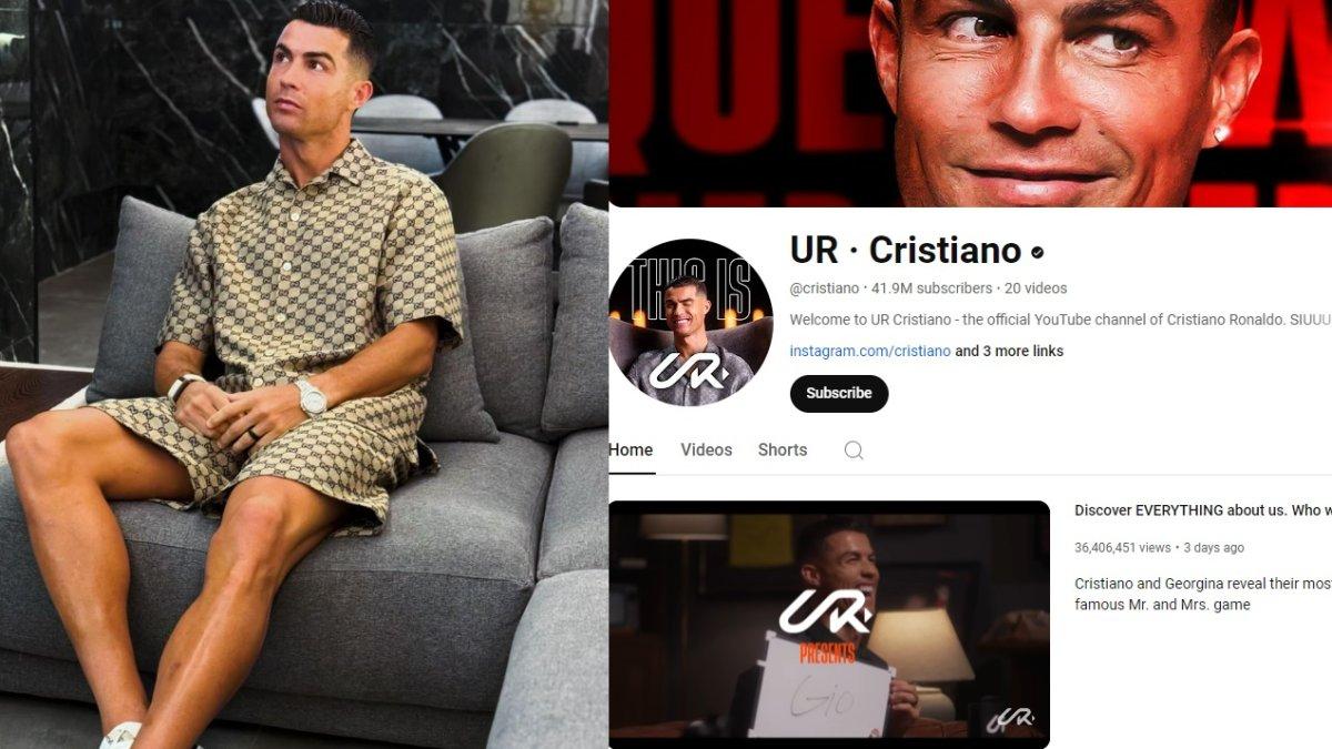 YouTube Christiano Ronaldo baru dua hari langsung dapat puluhan juta subscriber