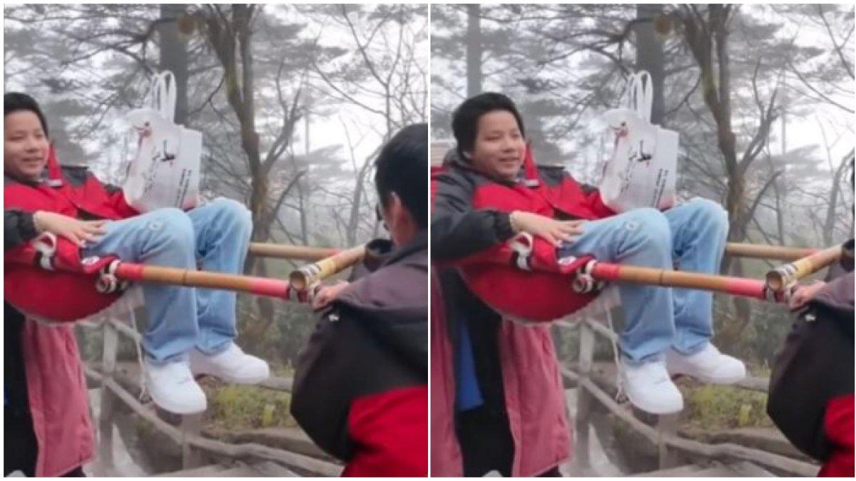 YouTuber Khoa Pug bayar orang demi digendong saat naik gunung (2)