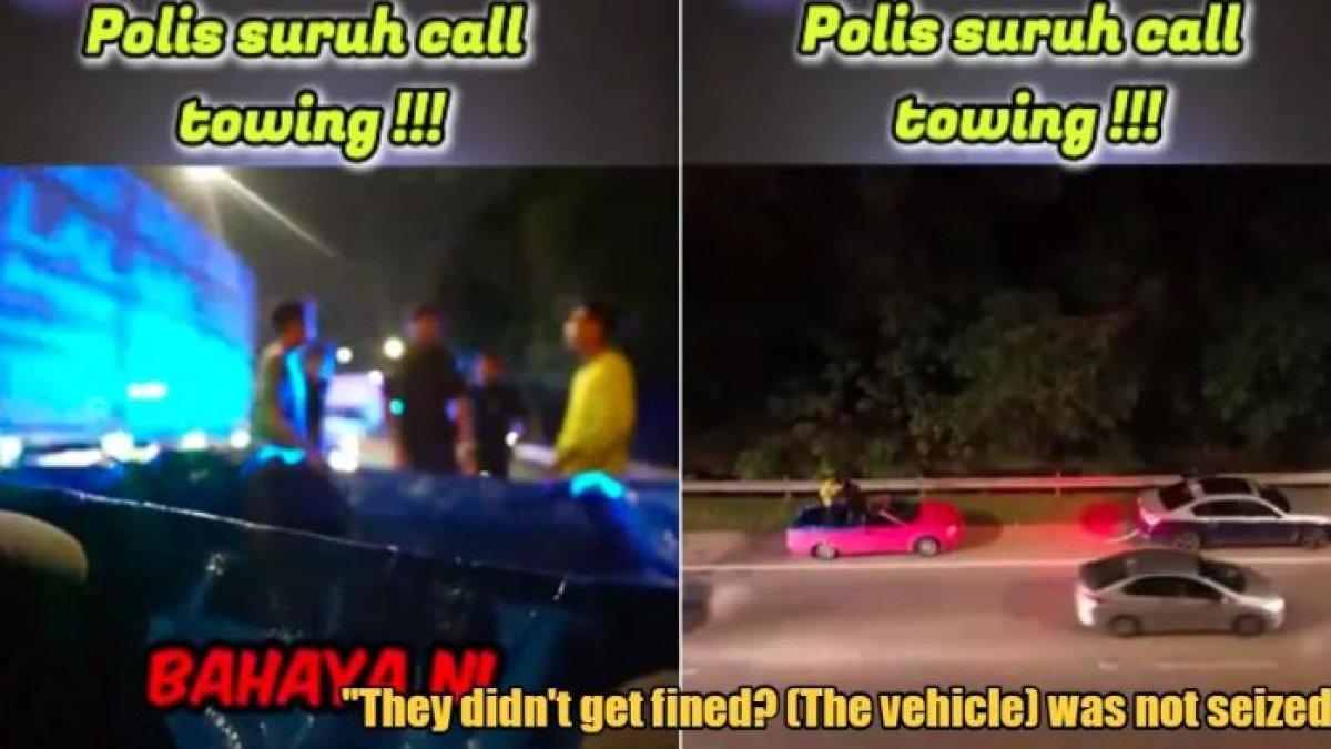 YouTuber Malaysia Modif Mobil Jadi Kolam Renang, Langsung Dicegat Polisi di Jalan