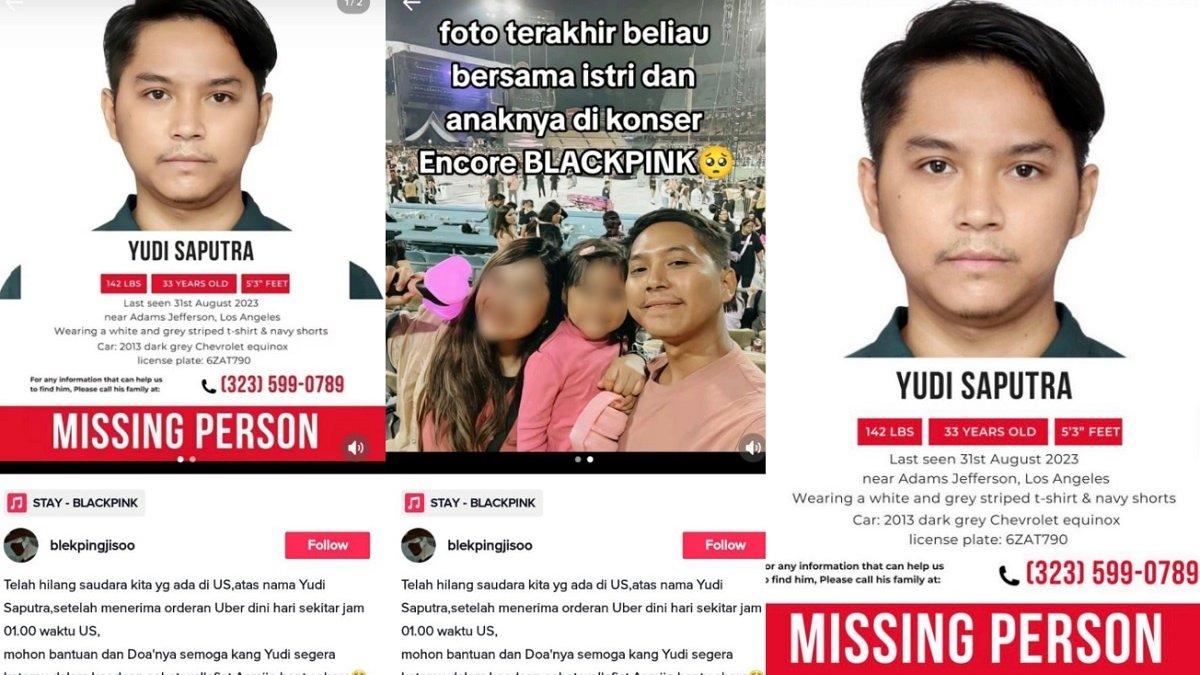 Yudi Saputra, WNI yang hilang di Los Angeles, Amerika Serikat
