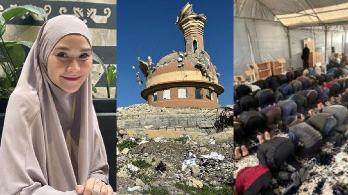 Zaskia Adya Mecca menunjukkan kepeduliannya kepada umat Muslim di Gaza melalui sebuah proyek pembangunan masjid sementara.