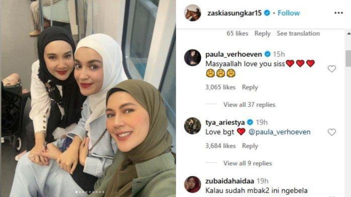 Zaskia Sungkar dukung Paula Verhoeven