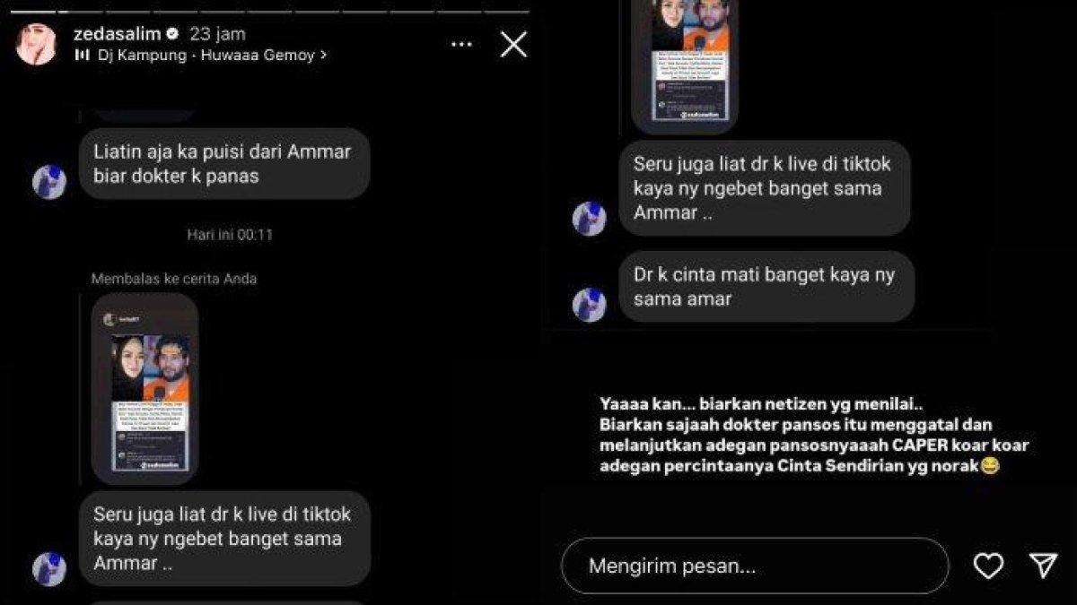 Zeda Salim sindir dokter K