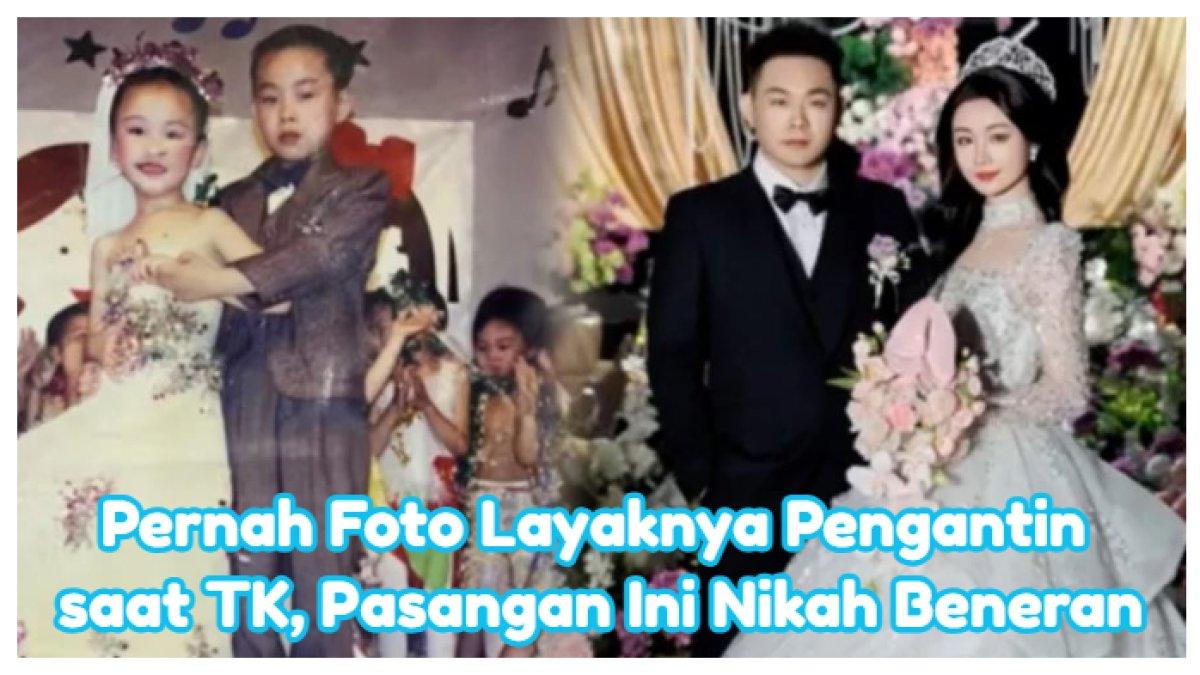 Zheng dan istri pernah foto layaknya pengantin saat TK