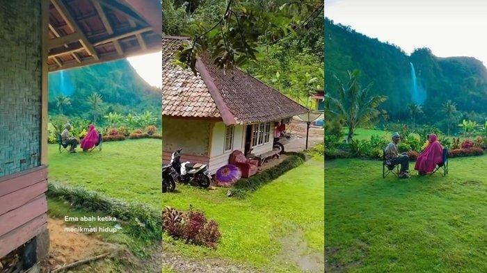 Abah Jajang yang viral memiliki rumah sederhana namun dengan view pemandangan yang menakjubkan.