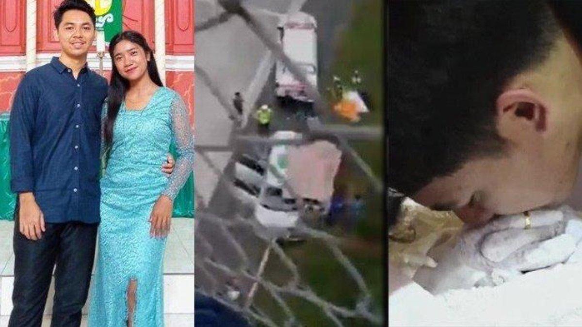Almarhumah Delisbet Sarinda (28) bersama calon suaminya. Delisbet meninggal dalam kecelakaan di Jalan Tol Manado Bitung.