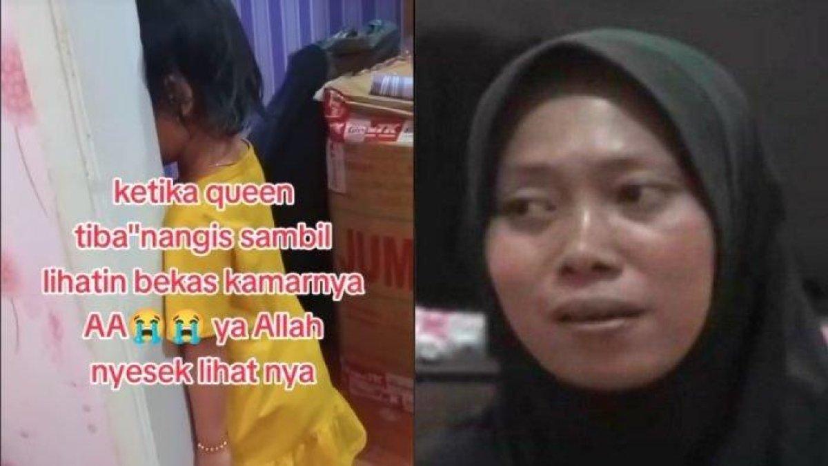 Siti Aisah, Tenaga Kerja Wanita (TKW) atau Pekerja Migran Indonesia (PMI) asal Karawang mengungkap putrinya merindukan keberadaan Sha Wang