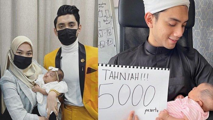 Andika Putera bersama istri dan anaknya