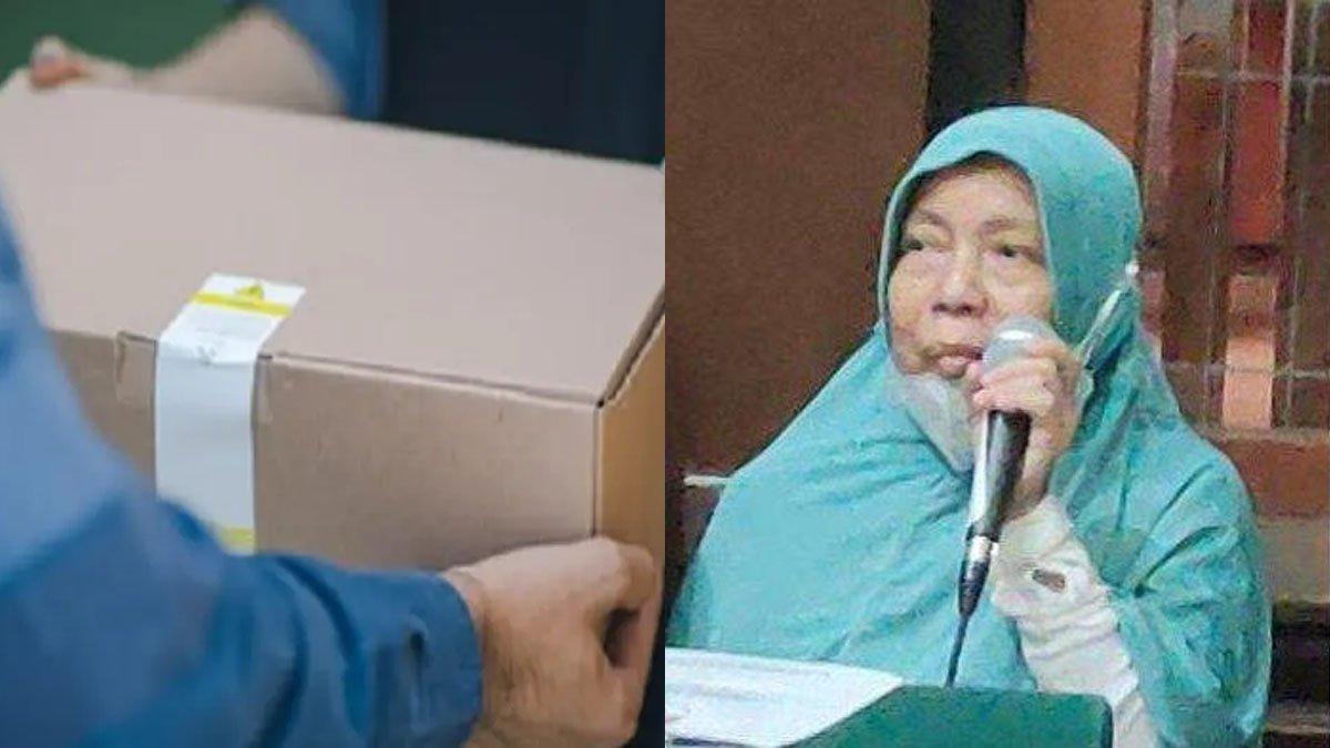 Asfiyatun warga Surabaya, Jawa Timur divonis 5 tahun penjara gegara terima paket berisi ganja milik anaknya yang menjadi tahanan Lapas Semarang.