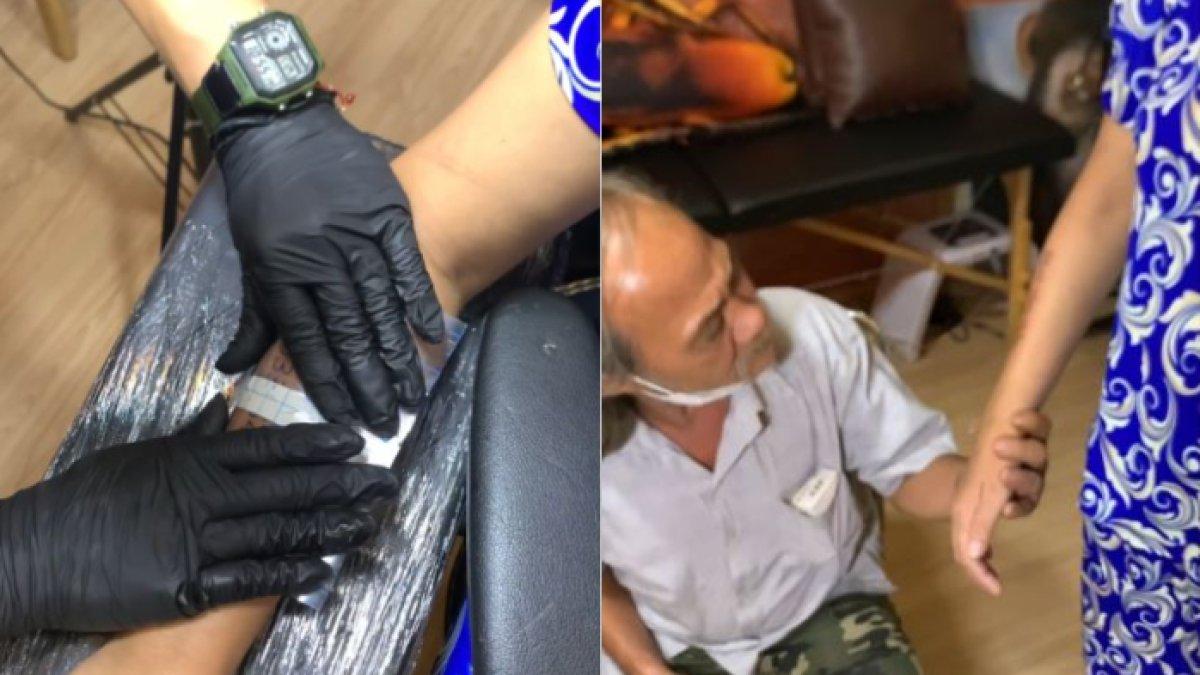 Ayah buatkan anaknya tato ke salon tato