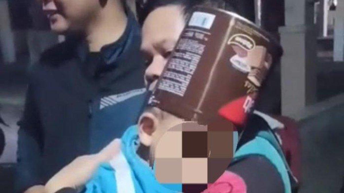 Begini kondisi balita sebelum mendapat penanganan petugas Damkar BPBD Kota Tasikmalaya.
